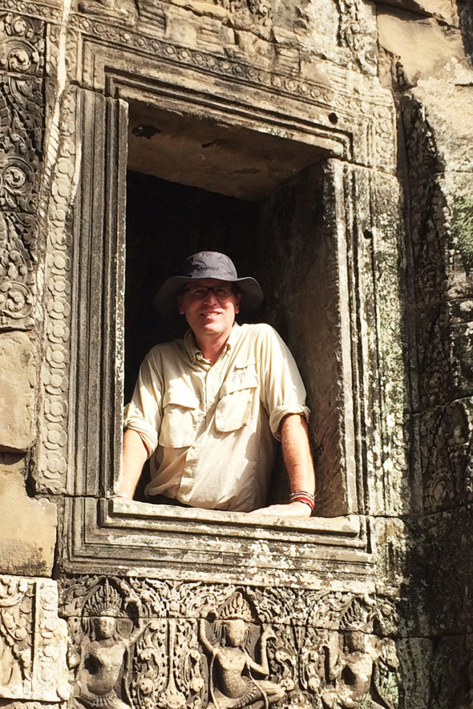John Shors at Angor Wat