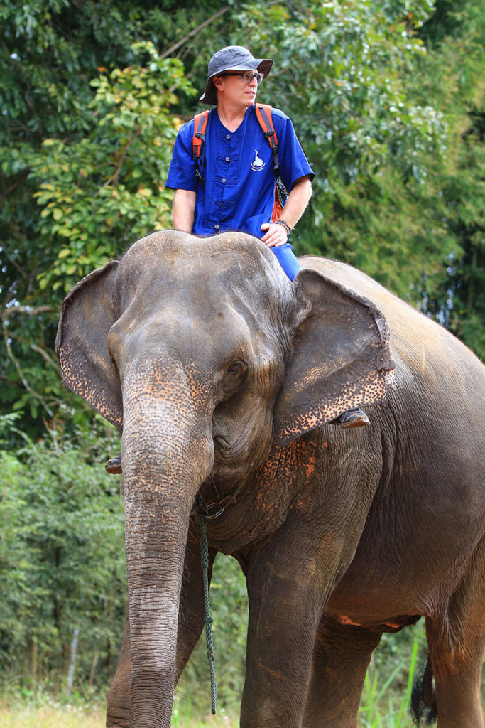 John Shors in Southeast Asia on Elephant