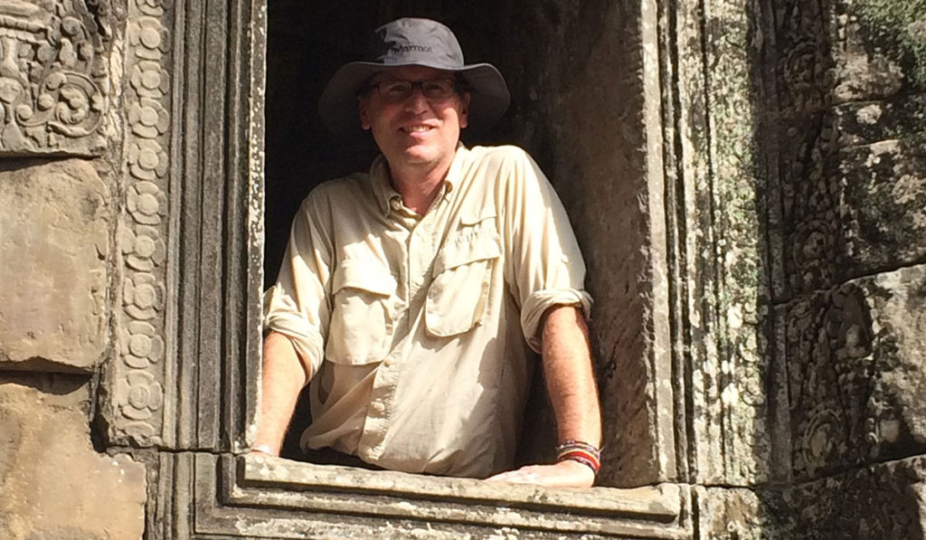 Author, John Shors in Angor Wat